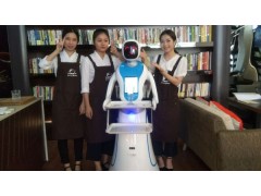 穿山甲Amy艾米 智能商业服务机器人 无轨送餐迎宾机器人