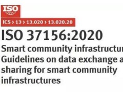ISO正式发布智慧城市数据交换共享标准