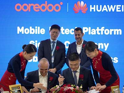 Ooredoo与华为签署移动金融合作协议