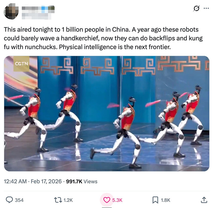 外网爆火、国人刷屏:今年春晚的机器人“顶流”,为什么还是宇树? 外网爆火、国人刷屏:今年春晚的机器人“顶流”,为什么还是宇树?